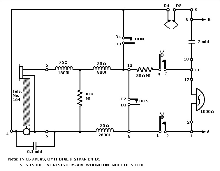 Telephone Number 332 Explanatory Diagram